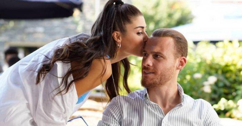 Biten Kerem Bürsin ve Hande Erçel aşkından kareler