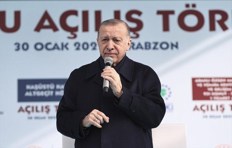 Cumhurbaşkanı Erdoğan Trabzon'da toplu açılış törenine katıldı