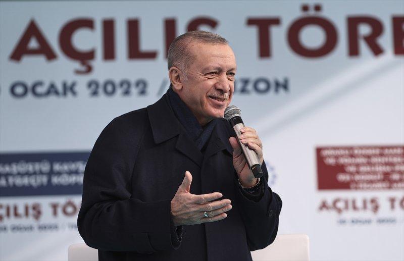 Cumhurbaşkanı Erdoğan Trabzon'da toplu açılış törenine katıldı