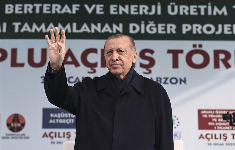 Cumhurbaşkanı Erdoğan Trabzon'da toplu açılış törenine katıldı