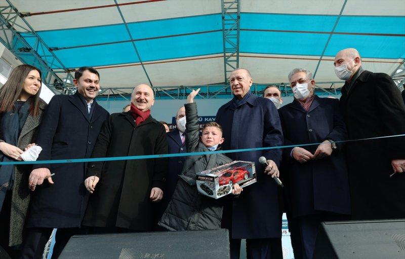 Cumhurbaşkanı Erdoğan Trabzon'da toplu açılış törenine katıldı