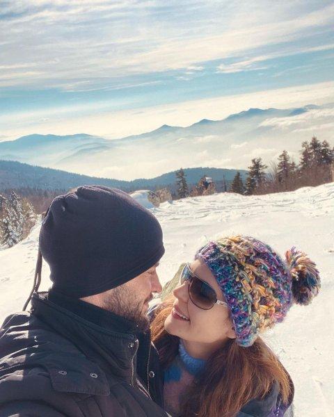 Berk Oktay ve Yıldız Çağrı Atiksoy'un birliktelik pozları