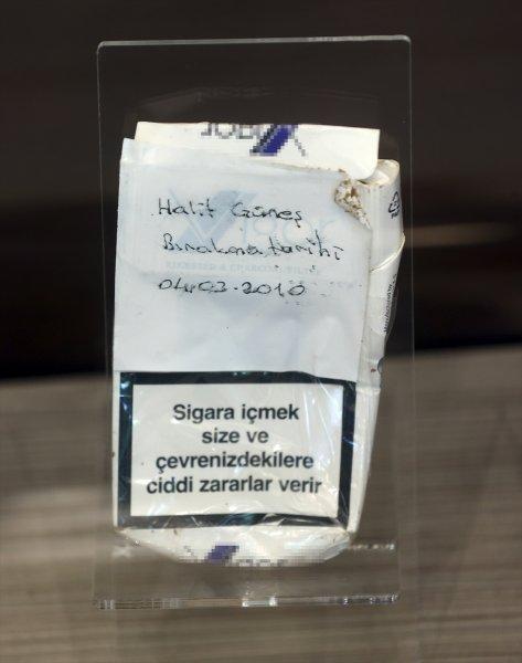 Cumhurbaşkanı Erdoğan'ın topladığı sigara paketlerinden kareler