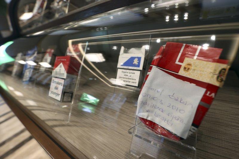 Cumhurbaşkanı Erdoğan'ın topladığı sigara paketlerinden kareler