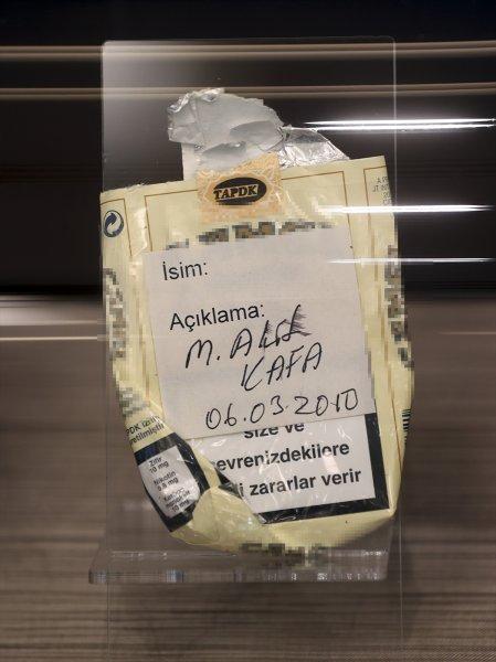 Cumhurbaşkanı Erdoğan'ın topladığı sigara paketlerinden kareler