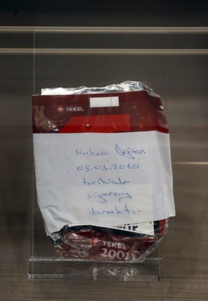 Cumhurbaşkanı Erdoğan'ın topladığı sigara paketlerinden kareler