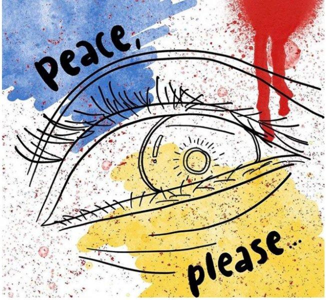 Sanatçılar çizimleriyle, Rus Ukrayna savaşını anlattı