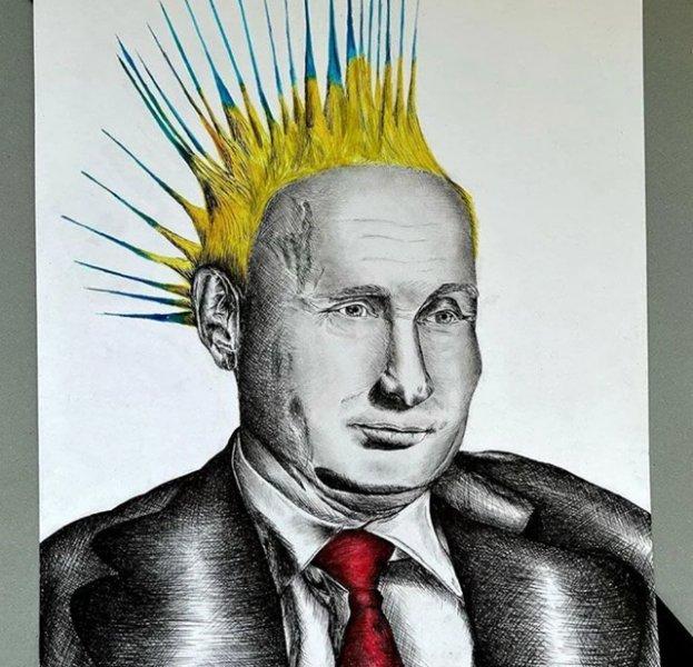 Sanatçılar çizimleriyle, Rus Ukrayna savaşını anlattı