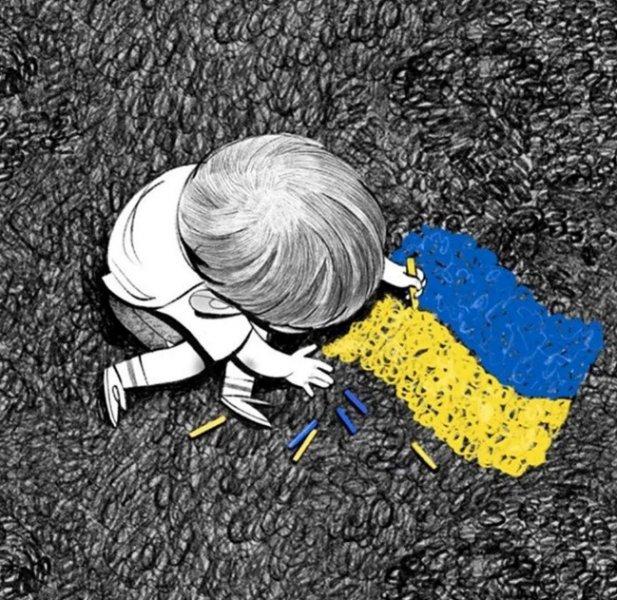 Sanatçılar çizimleriyle, Rus Ukrayna savaşını anlattı