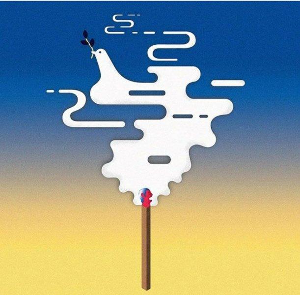 Sanatçılar çizimleriyle, Rus Ukrayna savaşını anlattı