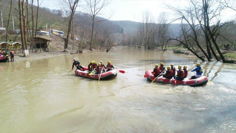 Melen Çayı'nda rafting sezonu başladı