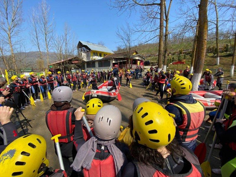 Melen Çayı'nda rafting sezonu başladı
