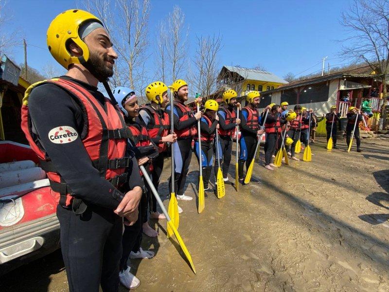 Melen Çayı'nda rafting sezonu başladı