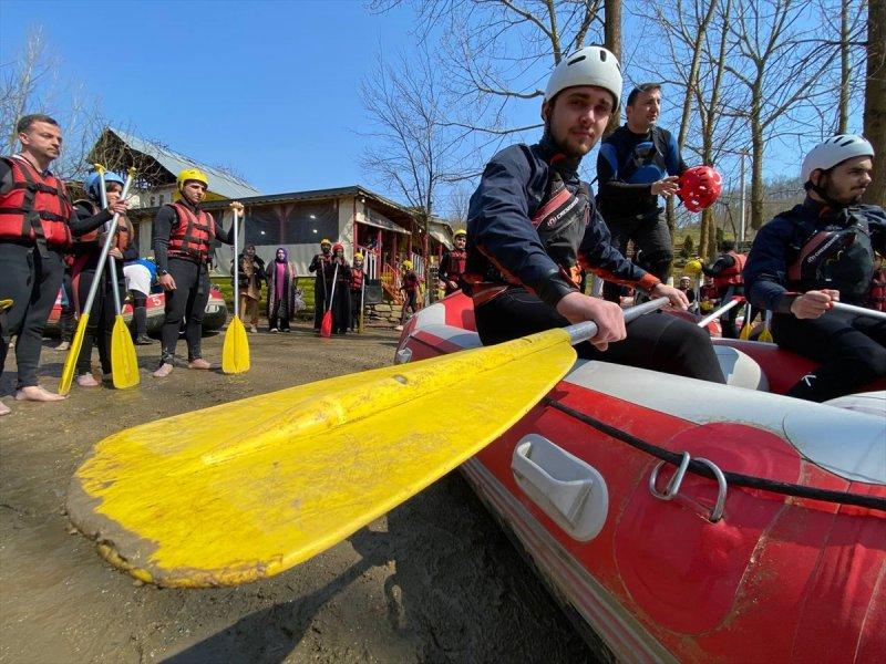 Melen Çayı'nda rafting sezonu başladı