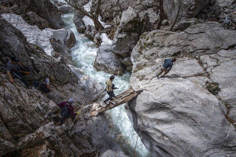 Kayserili besicilerin, sürüleriyle Aladağ yaylalarına zorlu yolculuğu