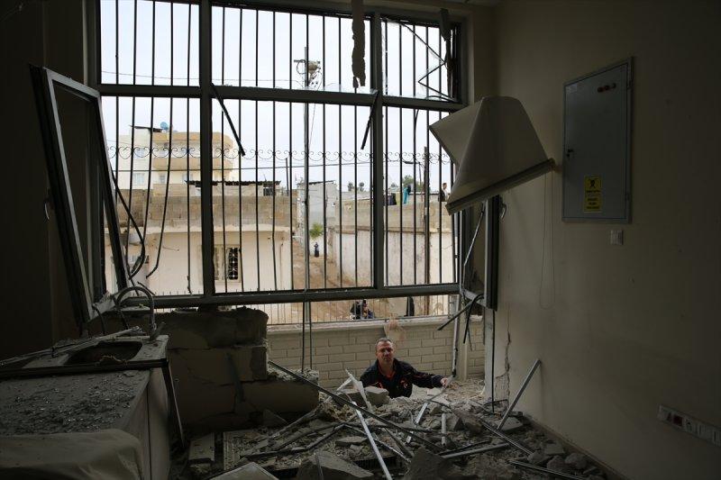 Terör örgütü PKK/YPG'nin Karkamış'a roketli saldırısı