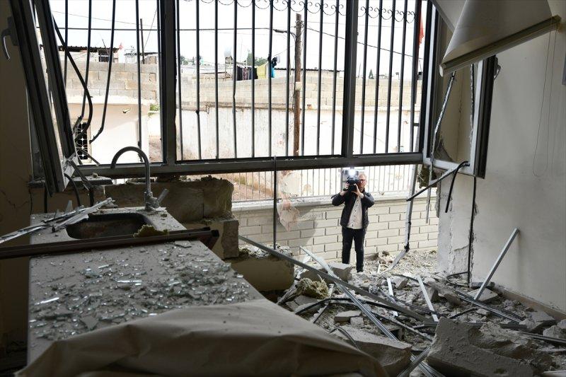 Terör örgütü PKK/YPG'nin Karkamış'a roketli saldırısı