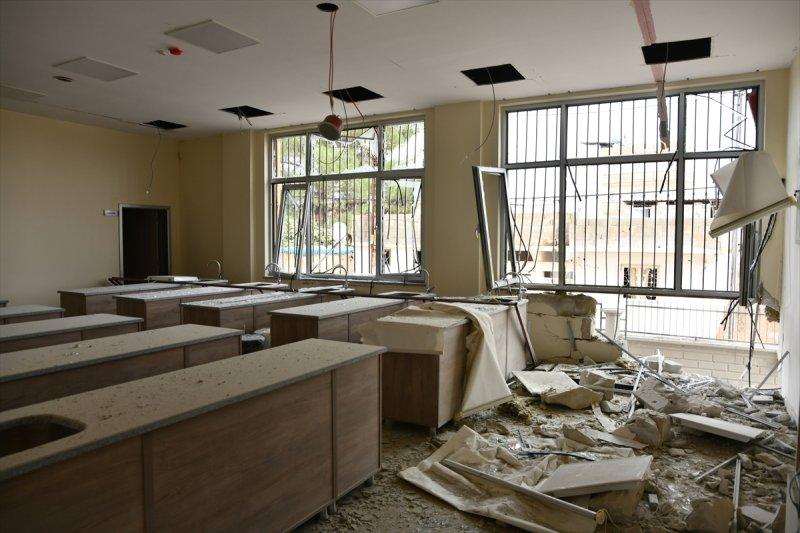 Terör örgütü PKK/YPG'nin Karkamış'a roketli saldırısı