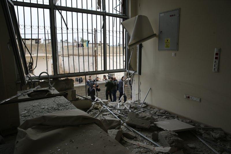 Terör örgütü PKK/YPG'nin Karkamış'a roketli saldırısı