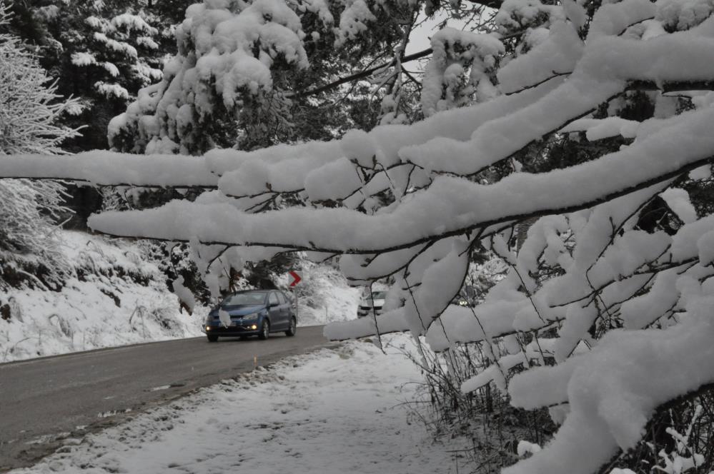 Abant Gölü'nden kar manzaraları
