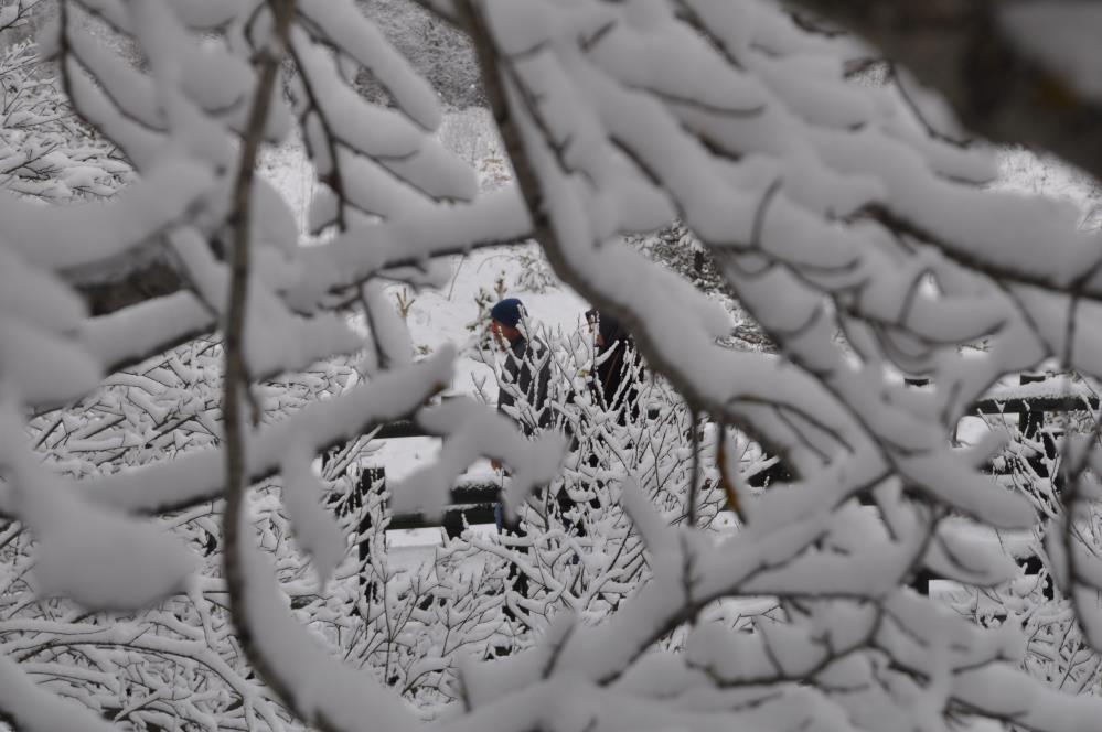 Abant Gölü'nden kar manzaraları