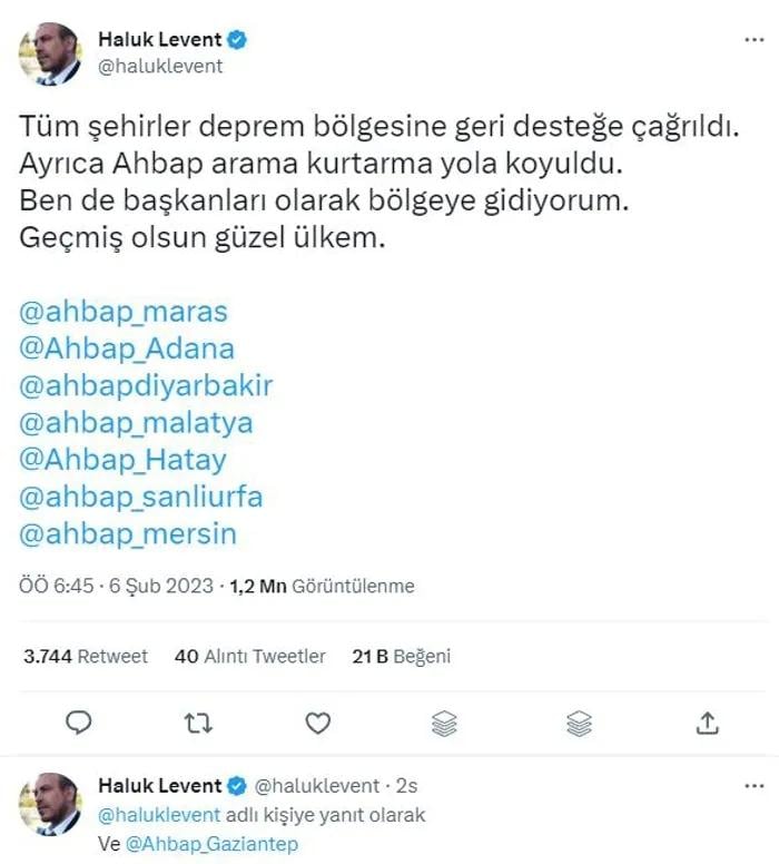 Ünlülerden deprem paylaşımları