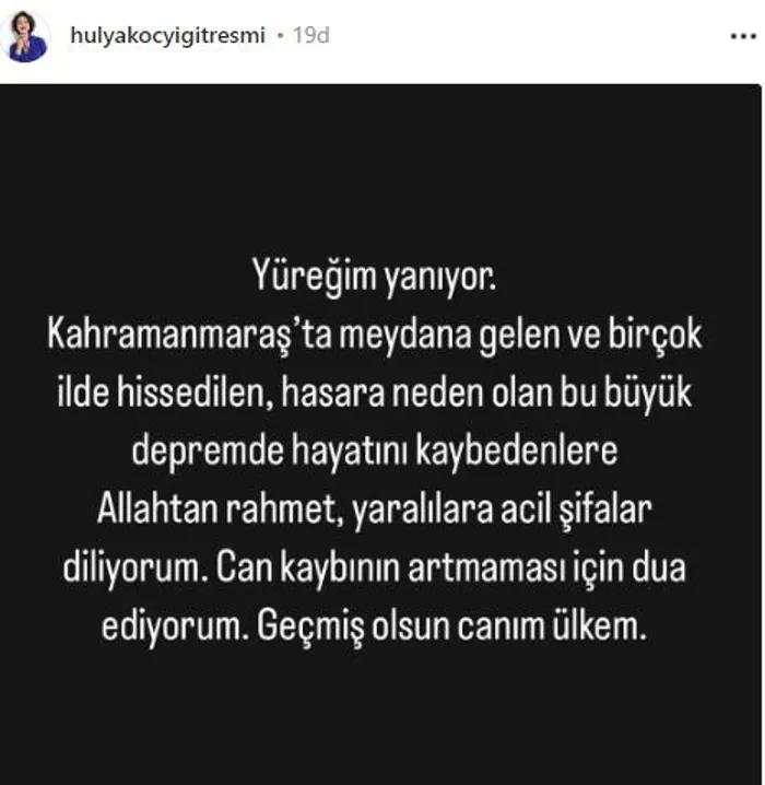 Ünlülerden deprem paylaşımları