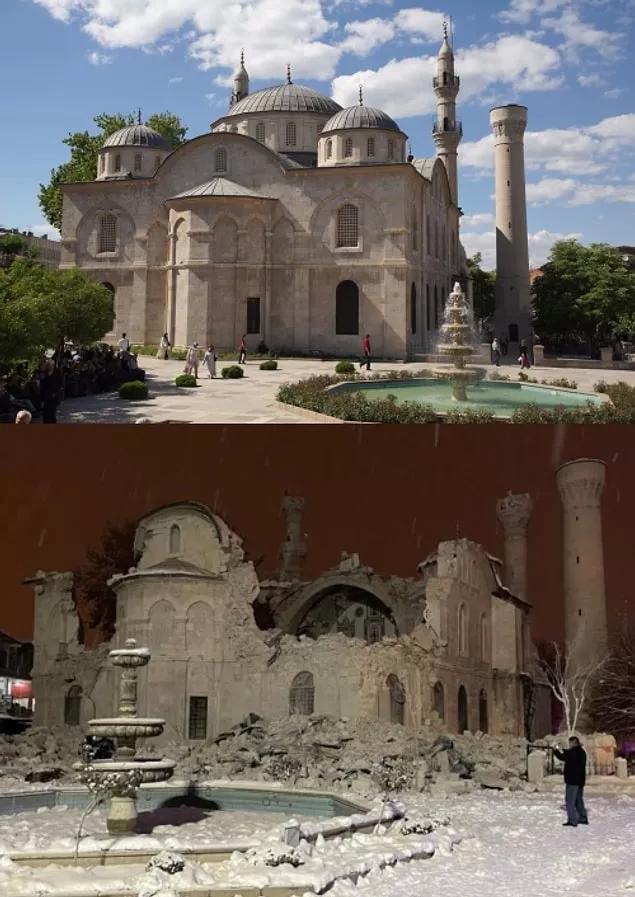 Fotoğrafla Maraş depremi öncesi ve sonrası
