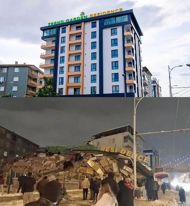 Fotoğrafla Maraş depremi öncesi ve sonrası