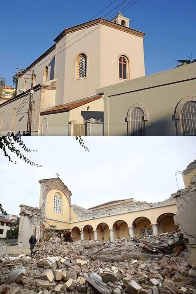 Fotoğrafla Maraş depremi öncesi ve sonrası