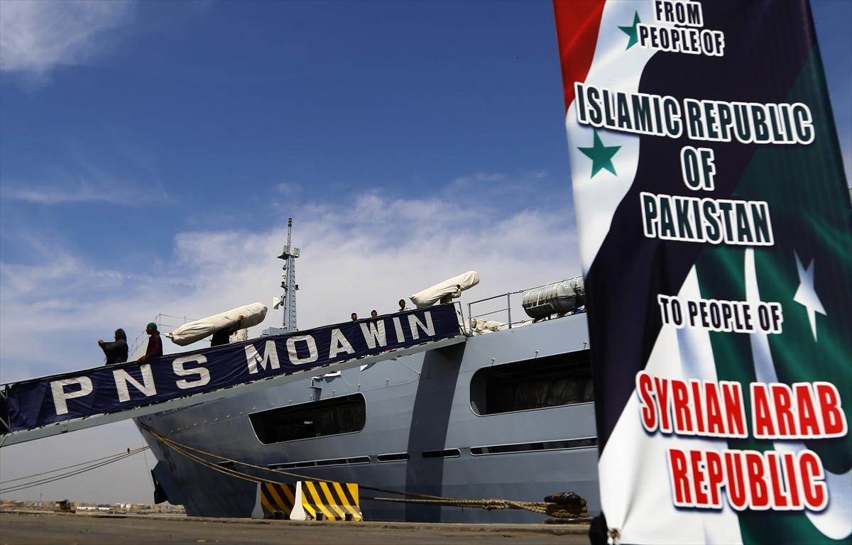 Türkiye'ye yardım devam ediyor! Pakistan 3. gemiyi de yola çıkarttı