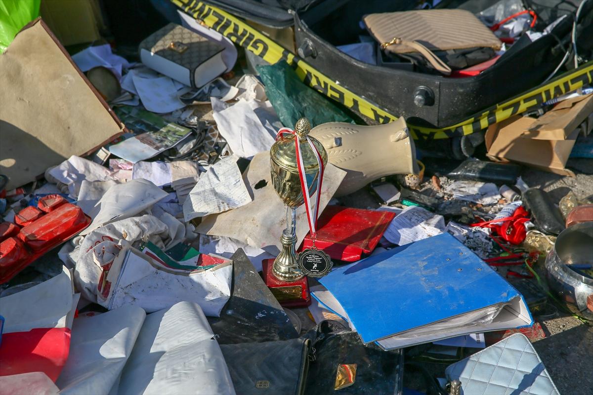 Yıkılan Eda Apartmanı'ndan geriye kalanlar