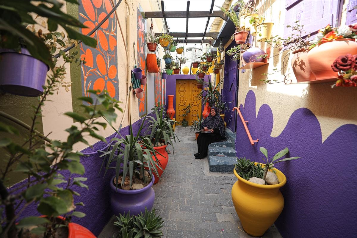 Abluka altındaki Gazze rengarenk! Filistinli sanatçılar, duvarları resimlerle donattı