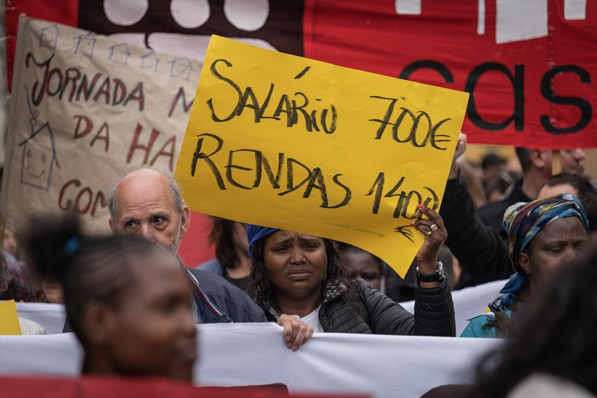 Portekiz'de konut krizi! 6 büyük kentte gösteri düzenlendi