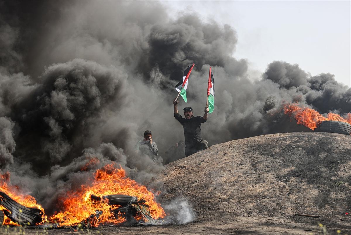 Gazze'de tansiyon düşmüyor! İsrail güçlerinin Mescid-i Aksa baskını protesto edildi