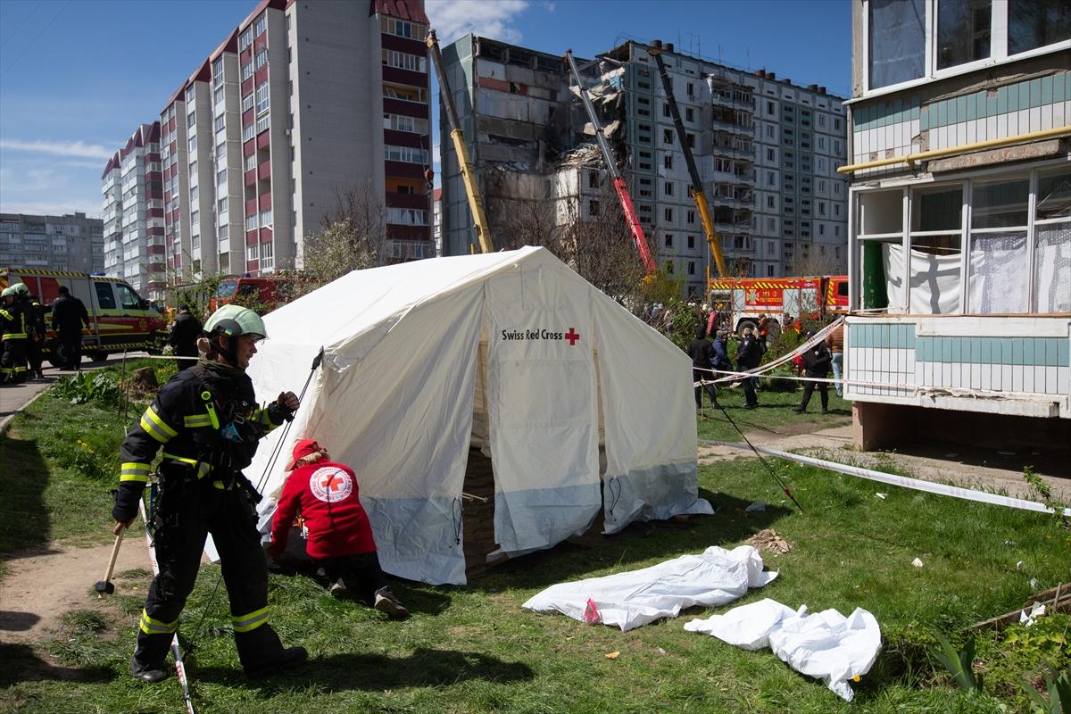 Ukrayna saldırı altında: Başkent Kiev'den hava saldırısı sonrası kareler