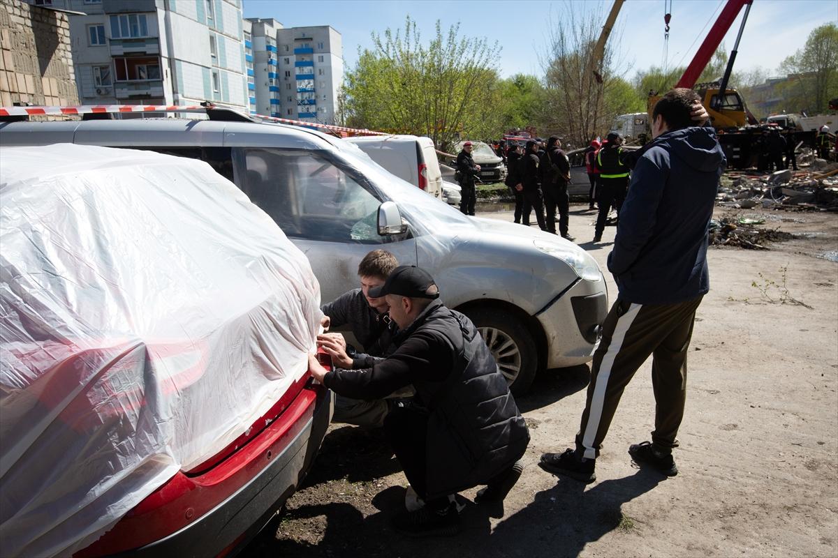 Ukrayna saldırı altında: Başkent Kiev'den hava saldırısı sonrası kareler
