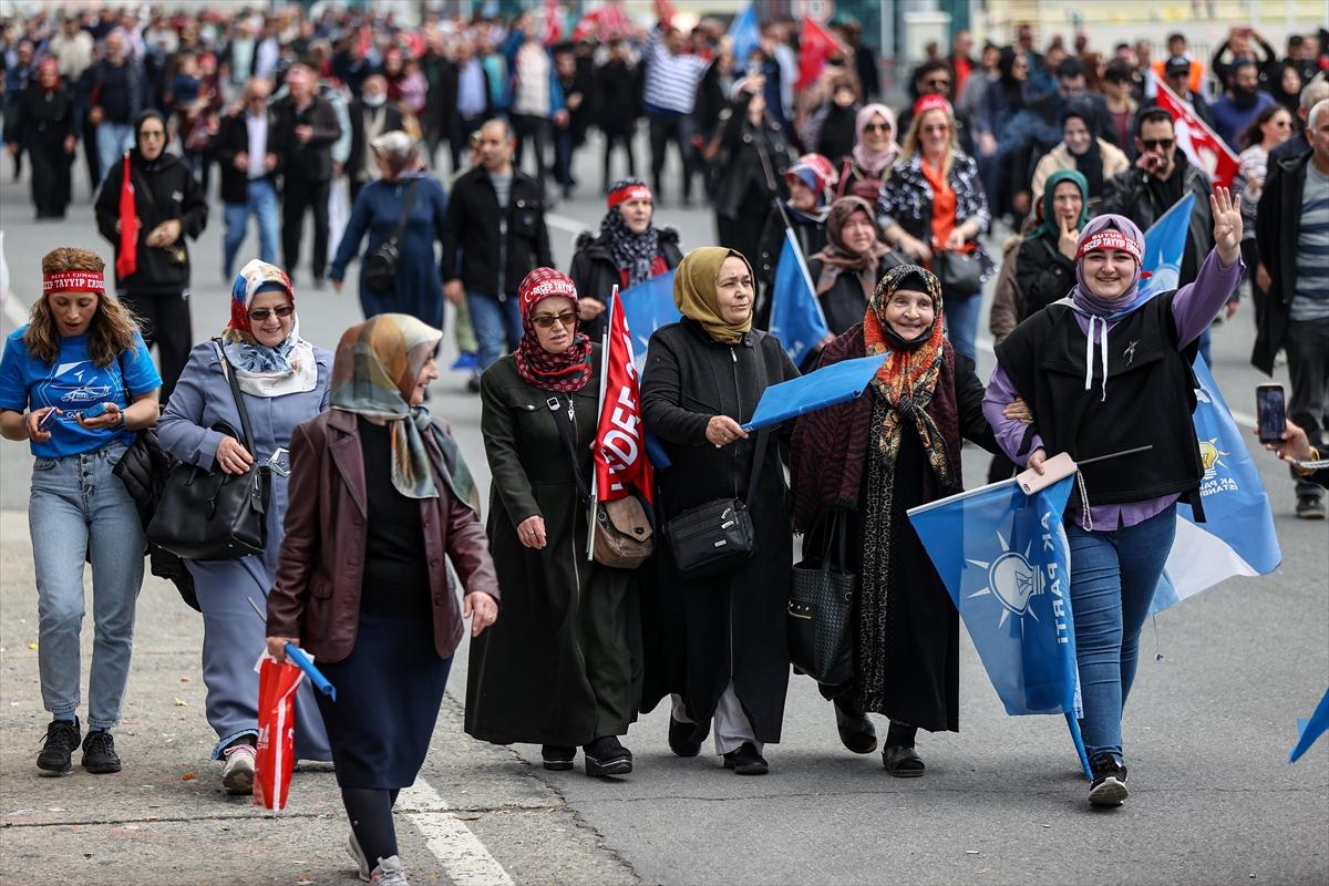 AK Parti'nin İstanbul mitingindeki tarihi kalabalıktan kareler