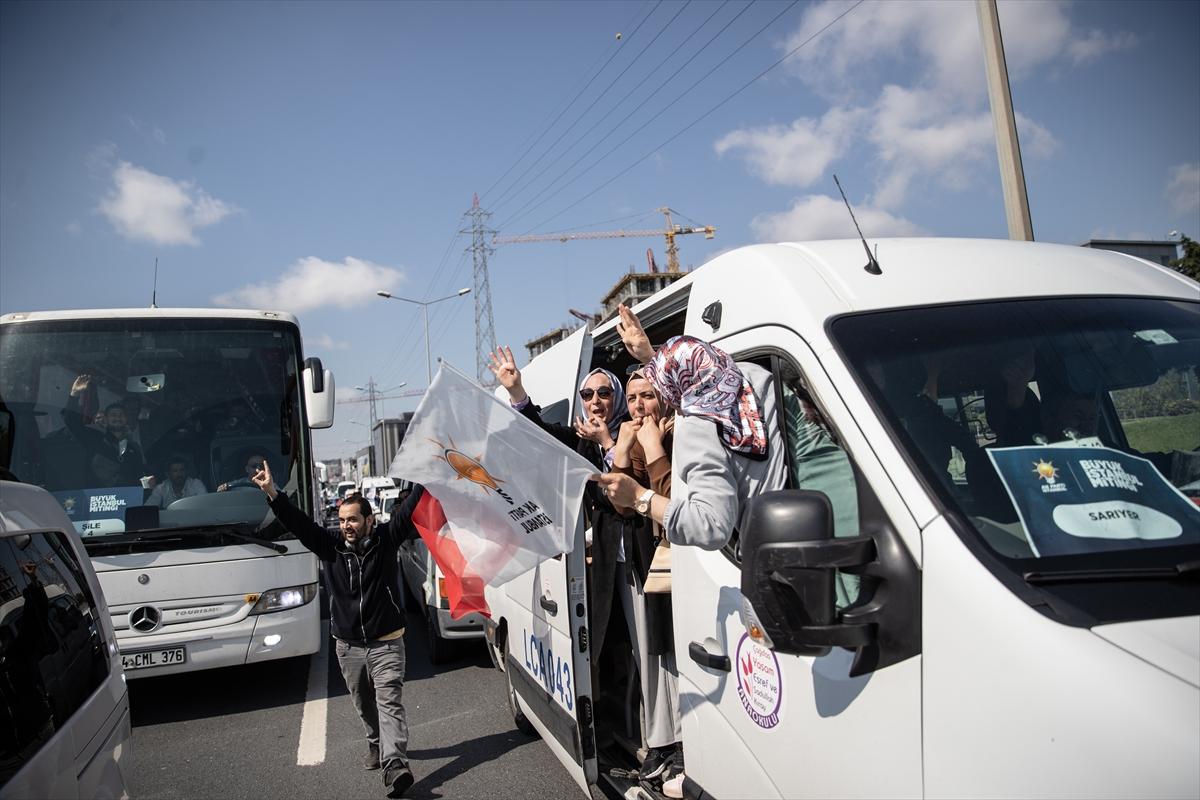 AK Parti'nin İstanbul mitingindeki tarihi kalabalıktan kareler