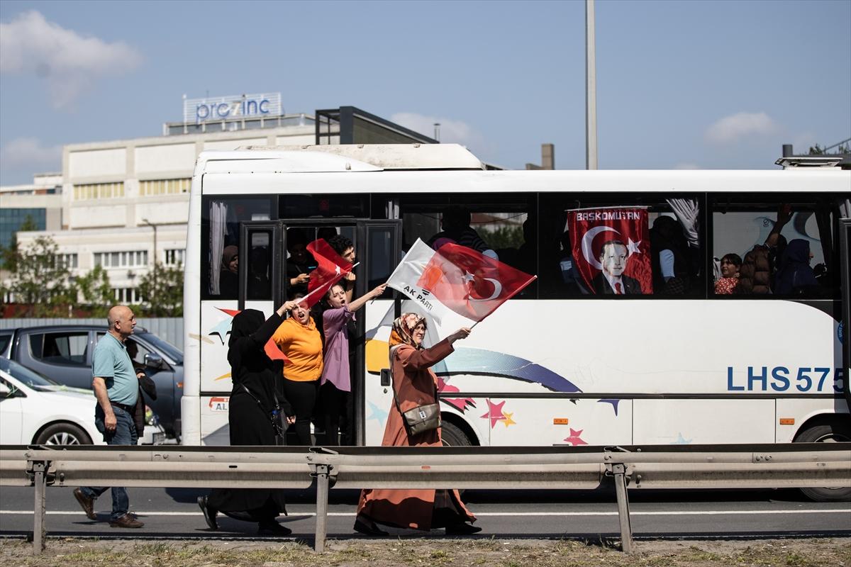 AK Parti'nin İstanbul mitingindeki tarihi kalabalıktan kareler
