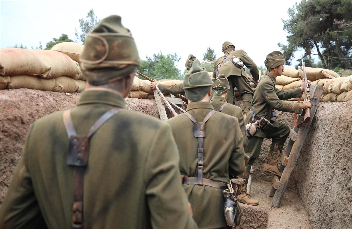 Çanakkale ruhunu yaşatacak siper canlandırma projesinden kareler