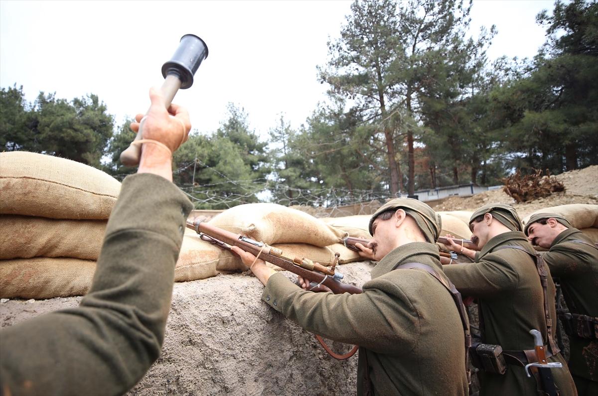 Çanakkale ruhunu yaşatacak siper canlandırma projesinden kareler