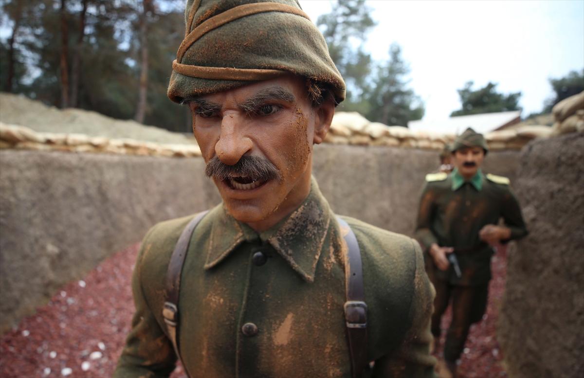 Çanakkale ruhunu yaşatacak siper canlandırma projesinden kareler