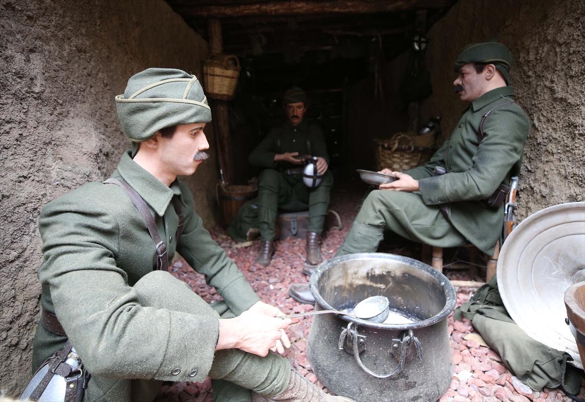 Çanakkale ruhunu yaşatacak siper canlandırma projesinden kareler