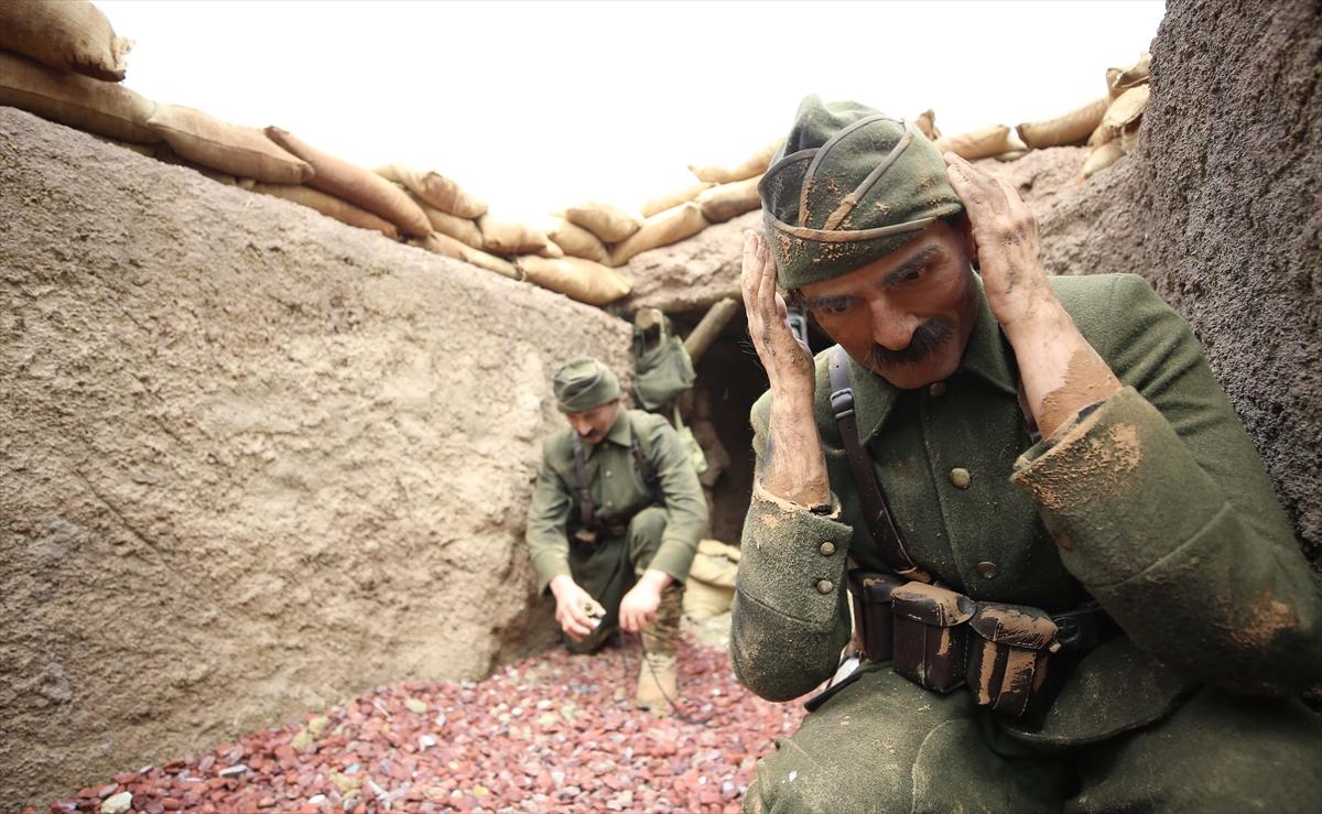 Çanakkale ruhunu yaşatacak siper canlandırma projesinden kareler