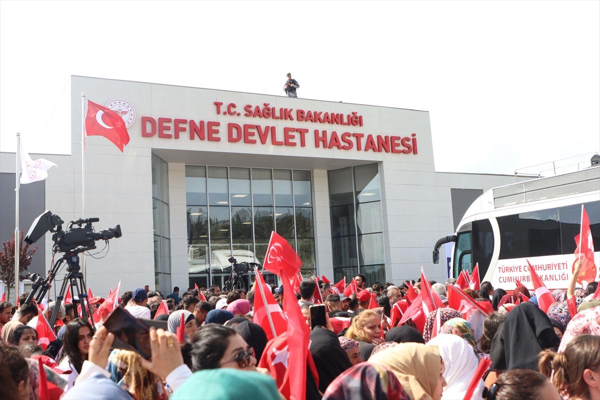 Cumhurbaşkanı Erdoğan, Defne Devlet Hastanesi'ni hizmete açtı