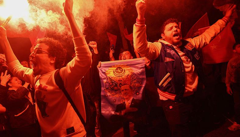 Cumhurbaşkanı Erdoğan'ın seçim zaferinden tarihi görüntüler