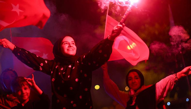 Cumhurbaşkanı Erdoğan'ın seçim zaferinden tarihi görüntüler