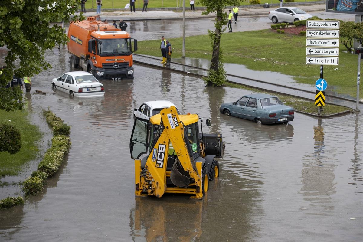 Başkent Ankara'dan sel kareleri