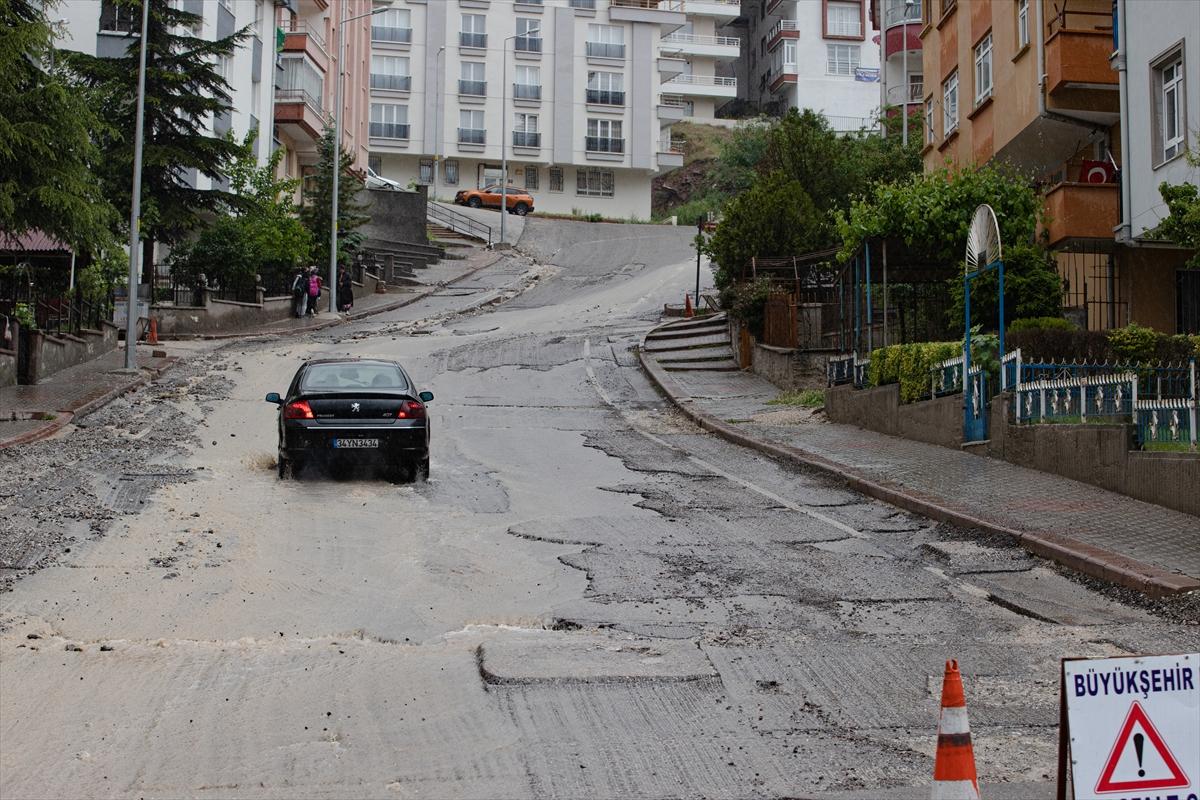 Başkent Ankara'dan sel kareleri